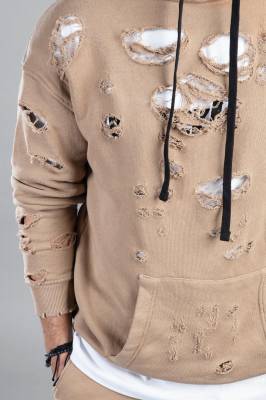 Мъжка зимна накъсана блуза ICON  код 316